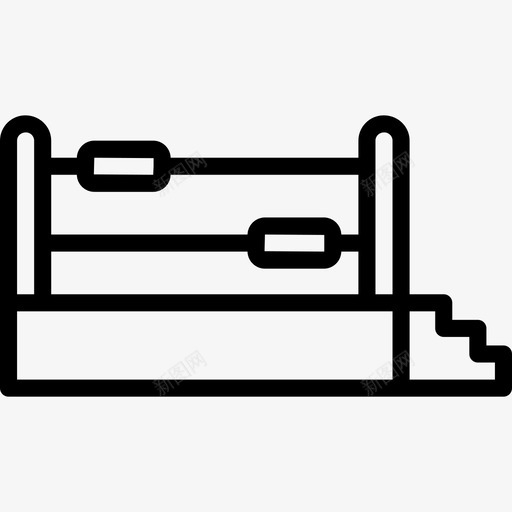 拳击场运动系列直线型图标svg_新图网 https://ixintu.com 拳击场 直线型 运动系列