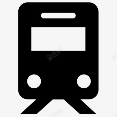火车地铁电车图标图标