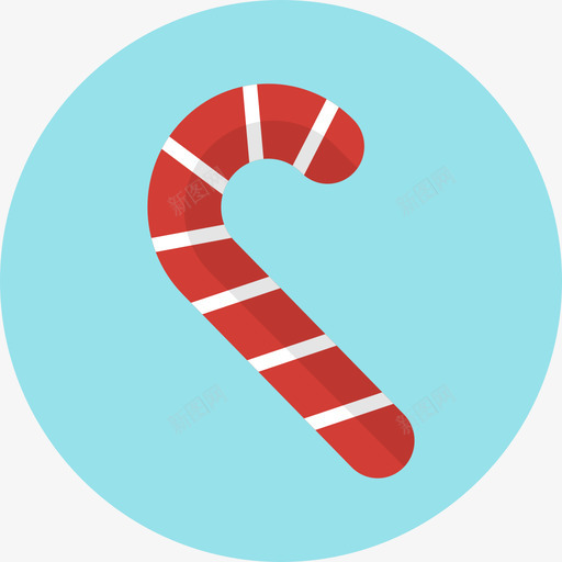 糖果棒彩色圣诞系列填充图标svg_新图网 https://ixintu.com 填充 彩色圣诞系列 糖果棒