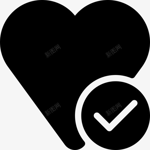 心脏投票奖励徽章2填充图标svg_新图网 https://ixintu.com 填充 心脏 投票奖励徽章2