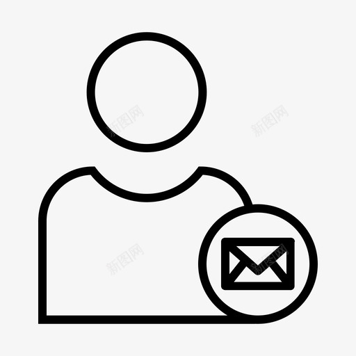 电子邮件个人资料用户图标svg_新图网 https://ixintu.com 个人资料 用户 电子邮件