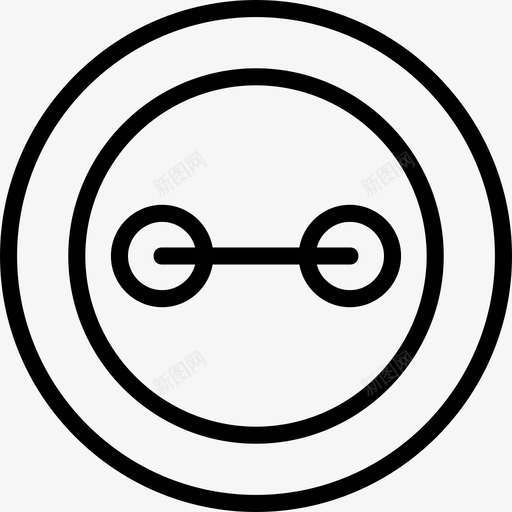 钮扣缝纫3线状图标svg_新图网 https://ixintu.com 线状 缝纫3 钮扣