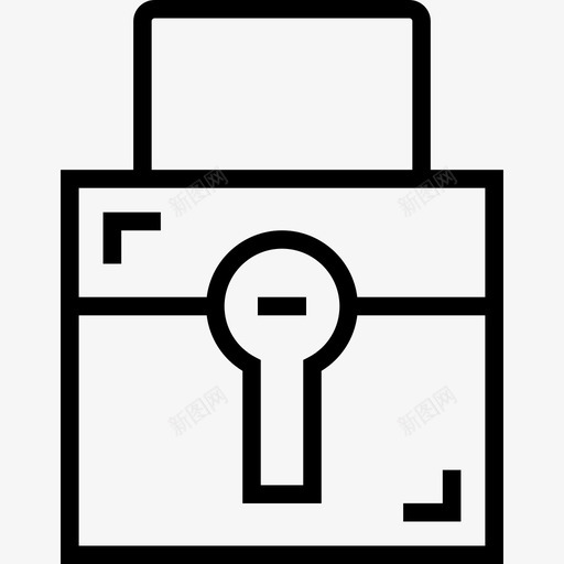 锁定用户3线性图标svg_新图网 https://ixintu.com 用户3 线性 锁定