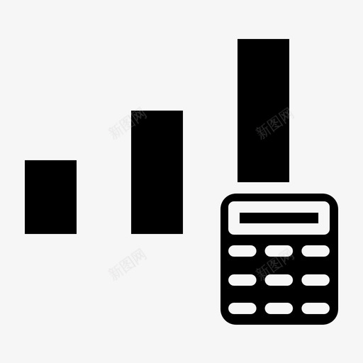 分析计算器图表图标svg_新图网 https://ixintu.com 分析 图表 计算器 财务