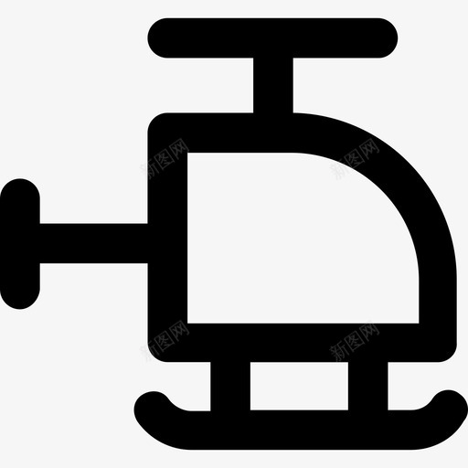 直升机运输元件粗体圆形图标svg_新图网 https://ixintu.com 直升机 粗体圆形 运输元件