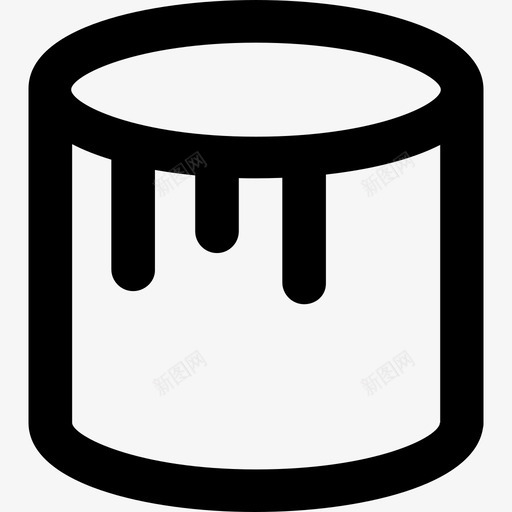 油漆桶开发元素大胆圆润图标svg_新图网 https://ixintu.com 大胆圆润 油漆桶 设计开发元素