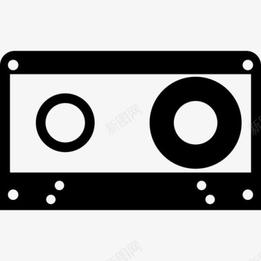 盒式磁带音乐元素2填充图标图标