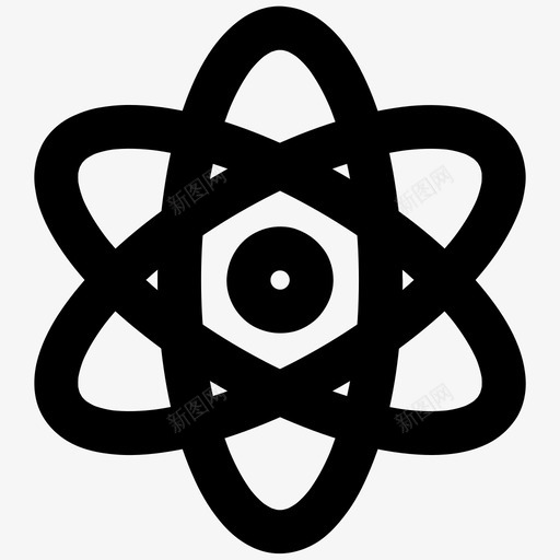 原子分子核图标svg_新图网 https://ixintu.com 分子 原子 各种尺寸的基本图标 核 物理 科学
