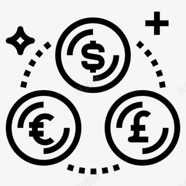 兑换现金货币图标图标