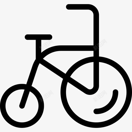 自行车婴儿偶像系列直线型图标svg_新图网 https://ixintu.com 婴儿偶像系列 直线型 自行车