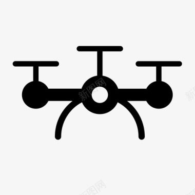 无人机飞机直升机图标图标