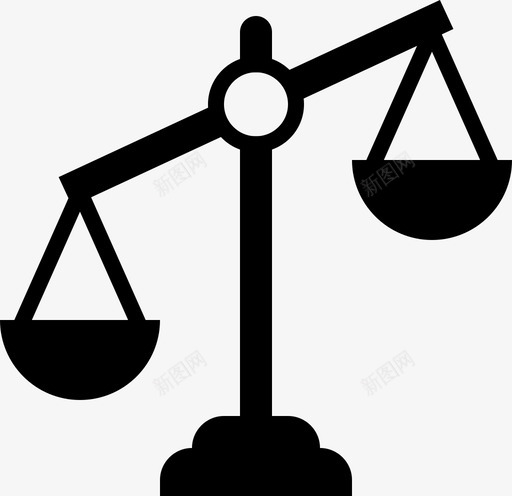 平衡秤公正法律图标svg_新图网 https://ixintu.com 公正 办公室 平衡秤 法律