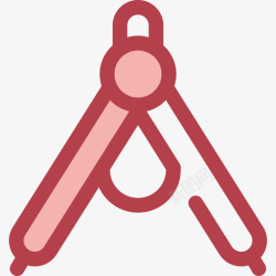 icon收藏红色小圆指南针学校收藏2红色图标高清图片
