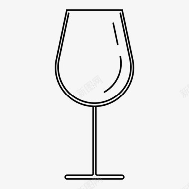 大酒杯饮料波尔多图标图标