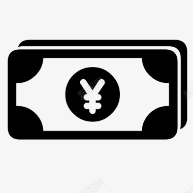 货币日元现金支付图标图标