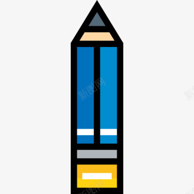 铅笔网页8线颜色图标图标