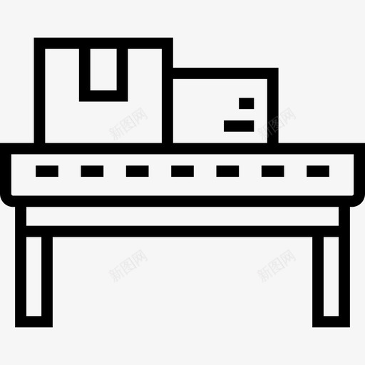 工业3直线输送机图标svg_新图网 https://ixintu.com 工业3直线输送机