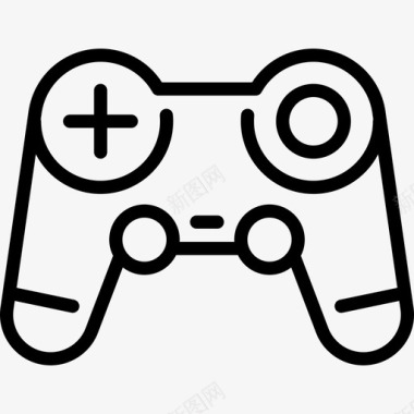 游戏控制器技术设备线性图标图标