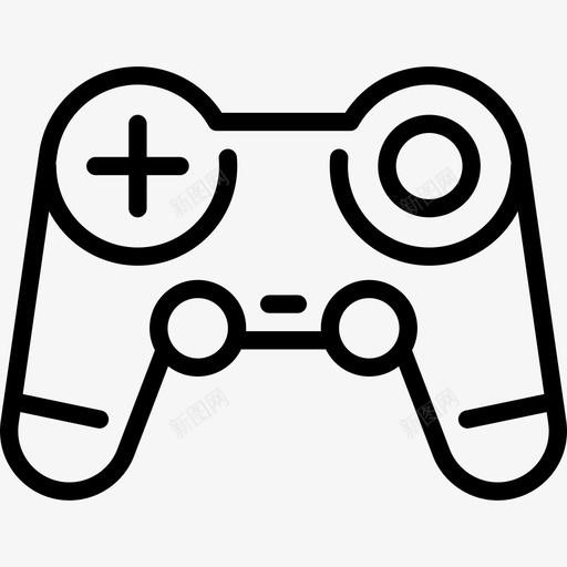 游戏控制器技术设备线性图标svg_新图网 https://ixintu.com 技术设备 游戏控制器 线性