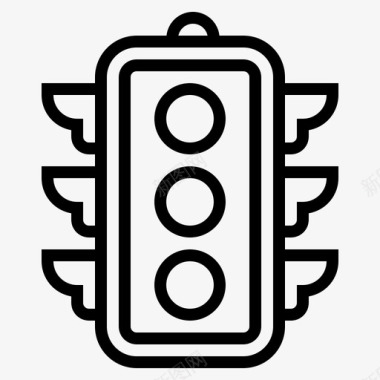 红绿灯交通工具图标图标