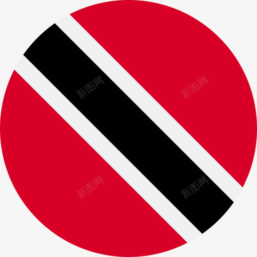 特立尼达和多巴哥的国旗图标svg_新图网 https://ixintu.com 特立尼达和多巴哥的国旗