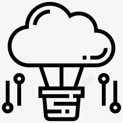 商务云服务创意云服务图标高清图片