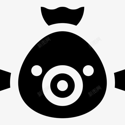 鱼动物18填充图标svg_新图网 https://ixintu.com 动物18 填充 鱼