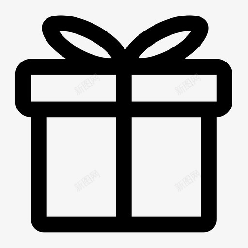 礼物盒子惊喜图标svg_新图网 https://ixintu.com 包装 商业图标 惊喜 盒子 礼物
