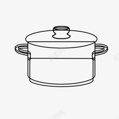 锅煮烹饪图标图标
