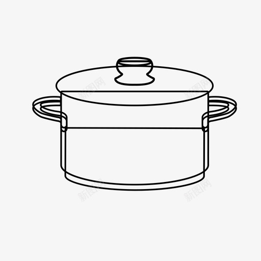 锅煮烹饪图标svg_新图网 https://ixintu.com 厨房 炊具 烹饪 煮 锅