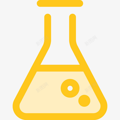 烧瓶医院8号黄色图标svg_新图网 https://ixintu.com 医院8号 烧瓶 黄色