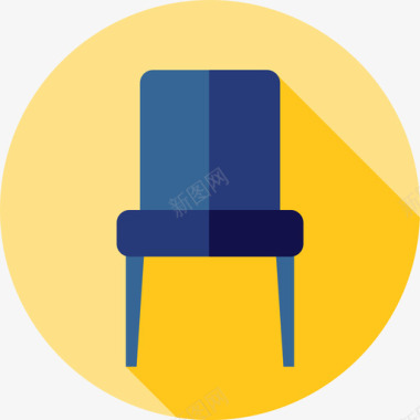 椅子家用平的图标图标