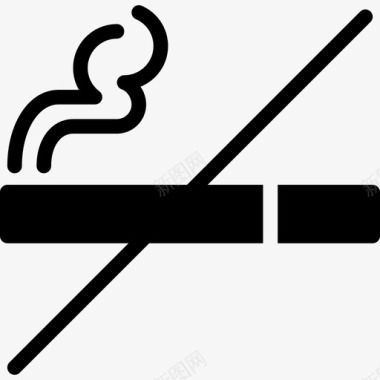禁止吸烟酒店服务7满图标图标
