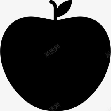 苹果食品和饮料2固体图标图标