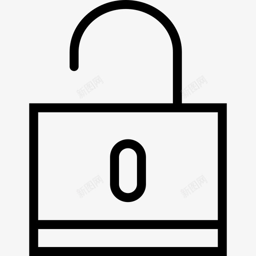 锁定基本集合2线性图标svg_新图网 https://ixintu.com 基本集合2 线性 锁定