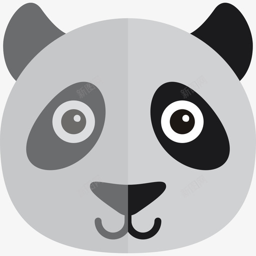 熊猫动物可爱的动物元素图标svg_新图网 https://ixintu.com 动物 可爱的动物元素 熊猫