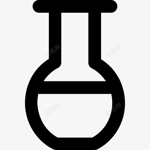 烧瓶科学元素2粗体圆形图标svg_新图网 https://ixintu.com 烧瓶 科学元素2 粗体圆形