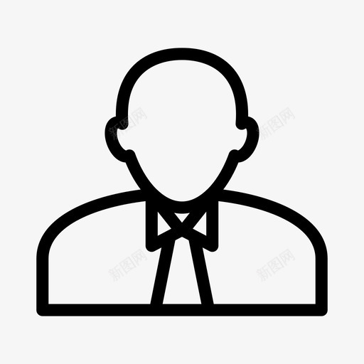 用户头像员工图标svg_新图网 https://ixintu.com 个人 员工 基本路线 头像 用户 男性