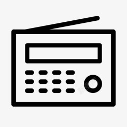 应用MC广播图标收音机广播设备图标高清图片