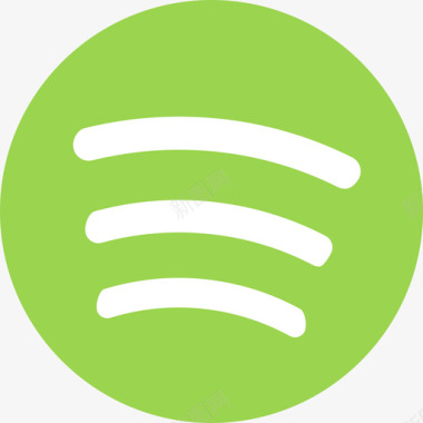 Spotify徽标2扁平图标图标