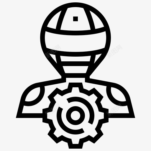 配置工程机器人图标svg_新图网 https://ixintu.com 工程 技术 机器人 机器人工程线 配置