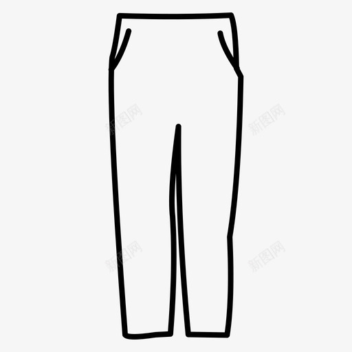 裤子衣服套装图标svg_新图网 https://ixintu.com 套装 女人 女人的时尚系列 衣服 裤子