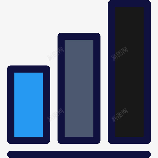 条形图商务15线颜色图标svg_新图网 https://ixintu.com 商务15 条形图 线颜色