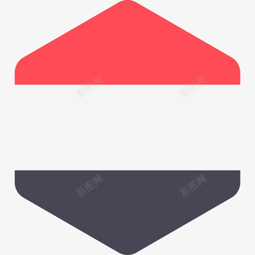 也门国际国旗2六边形图标svg_新图网 https://ixintu.com 也门 六边形 国际国旗2
