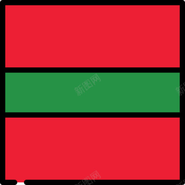 德涅斯特河左岸旗帜收藏3广场图标图标