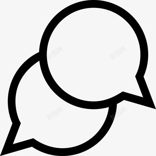 聊天泡泡聊天小图标svg_新图网 https://ixintu.com 小 聊天 聊天泡泡
