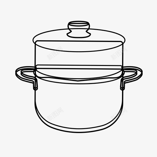 锅煮烹饪图标svg_新图网 https://ixintu.com 厨房 炊具 烹饪 煮 锅