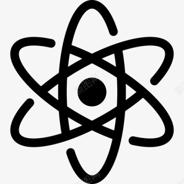 原子医用13固体图标图标