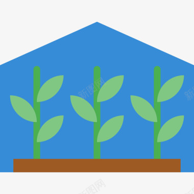 温室农业2平房图标图标