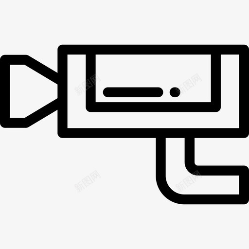 闭路电视电子9线性图标svg_新图网 https://ixintu.com 电子9 线性 闭路电视